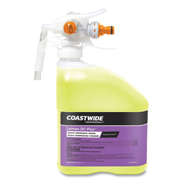Coastwide Professional™ Dc Plus Neutral Disinfectant-cleaner Concentrate For Easyconnect Systems, Lemon Scent, 3.17 Qt Bottle, 2-carton freeshipping - TVN Wholesale